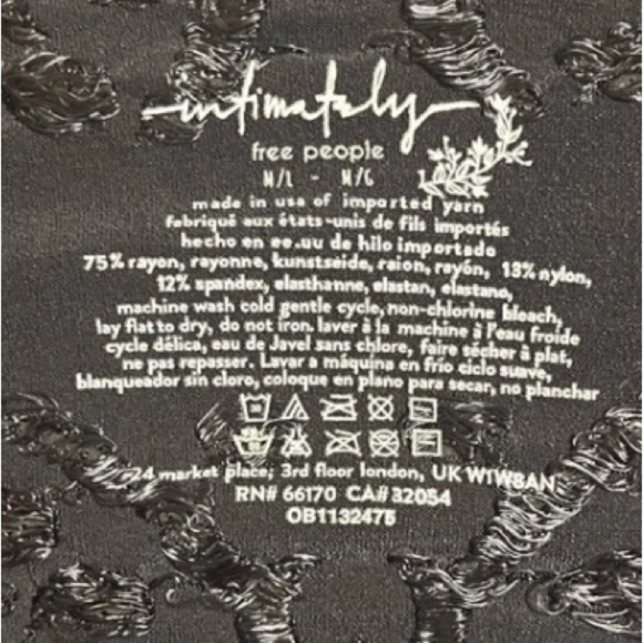 Free People Intimately Mercury Seamless Cami Tank Gray, Textured Top M/L - Picture 5 of 7